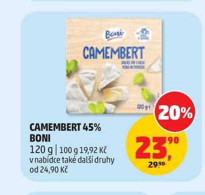 CAMEMBERT 45% BONI 120g