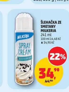 ŠLEHAČKA ZE SMETANY MILKERIA 241ml