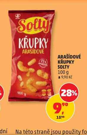 ARAŠÍDOVÉ KŘUPKY SOLTY 100 g