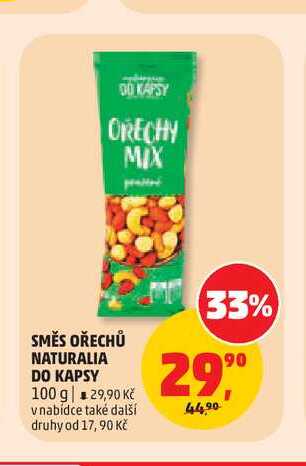 SMĚS OŘECHŮ NATURALIA DO KAPSY 100 g