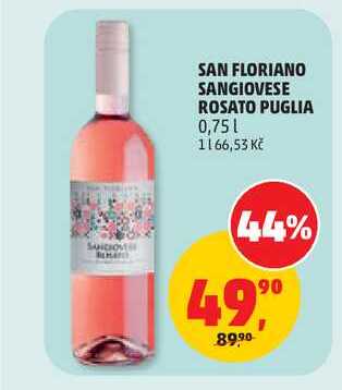 SAN FLORIANO SANGIOVESE ROSATO PUGLIA 0,75l