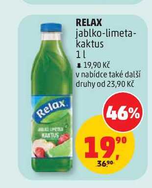 RELAX jablko-limeta- kaktus 1l
