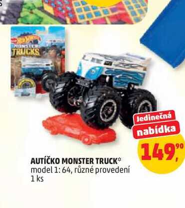 AUTÍČKO MONSTER TRUCK* model 1:64, různé provedení 1 ks 