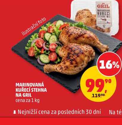 MARINOVANÁ KUŘECÍ STEHNA NA GRIL cena za 1 kg 