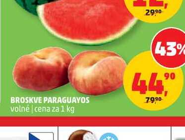 BROSKVE PARAGUAYOS volné cena za 1 kg