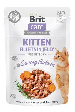Brit Care Cat Fillets In Jelly Kitten with salmon 85 g