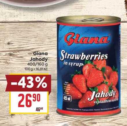 Giana Jahody 400/160 g 