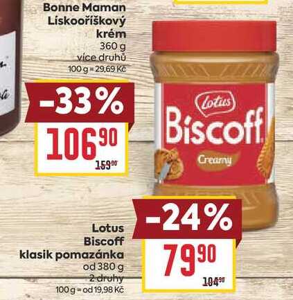 Lotus Biscoff klasik pomazánka od 380 g 