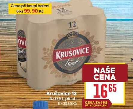 Krušovice 12 6x0.51. plech