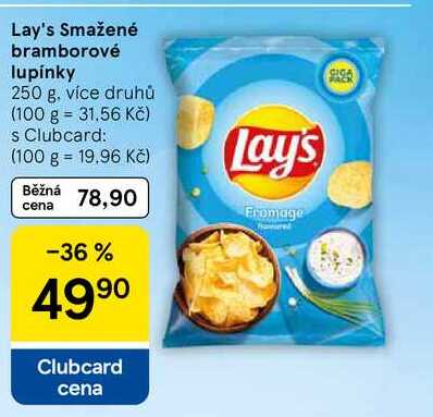 Lay's Smažené bramborové lupínky, 250 g, více druhů  