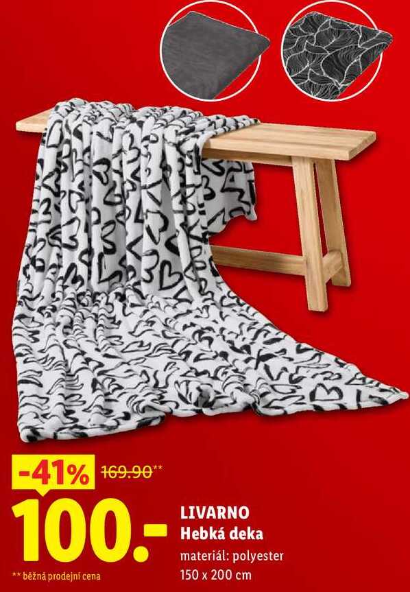 LIVARNO Hebká deka