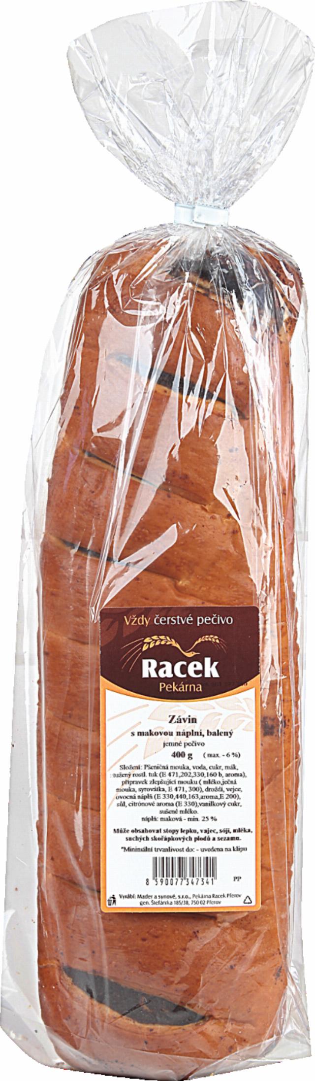 Závin makový balený