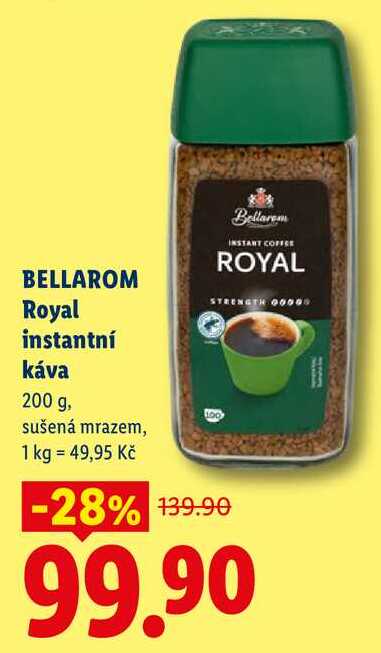 BELLAROM Royal instantní káva, 200 g