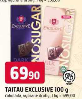 TAITAU EXCLUSIVE 100 g čokoláda