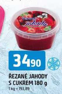 ŘEZANÉ JAHODY S CUKREM 180 g