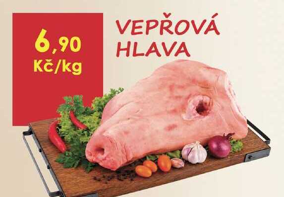 Vepřová hlava 1kg