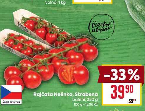 Rajčata Nelinka, Strabena balení, 250 g