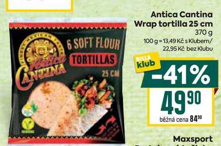 Antica Cantina Wrap tortilla 25 cm 370 g