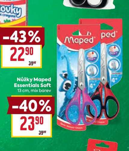 Nůžky Maped Essentials Soft 13 cm, mix barev 