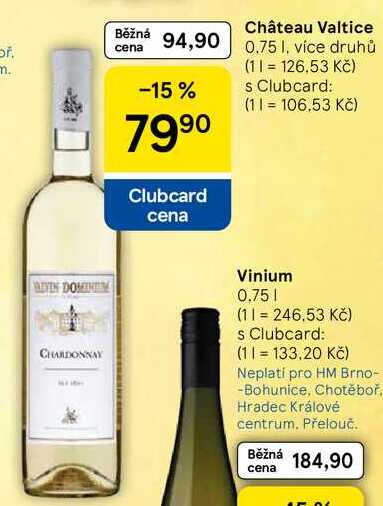 Château Valtice, 0.75 l, více druhů