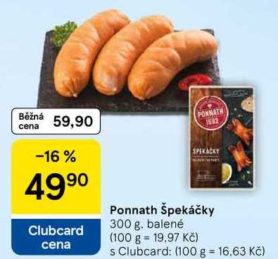 Ponnath Špekáčky, 300 g
