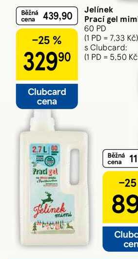 Jelínek Prací gel mim, 60 PD