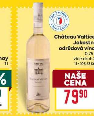 Château Valtice Jakostn odrůdová víno 0,75l