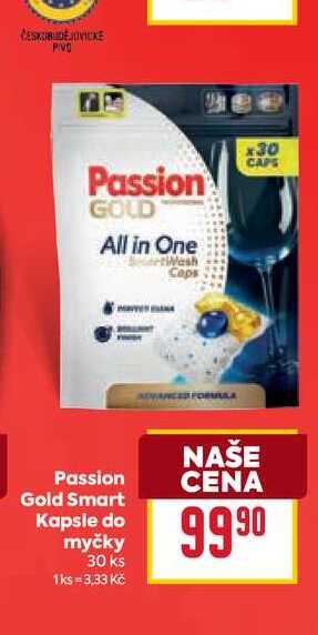 Passion Gold Smart Kapsle do myčky 30 ks 