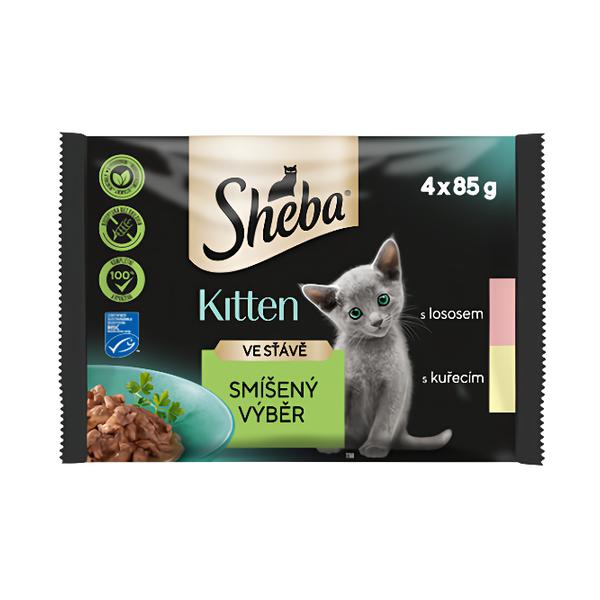Sheba Kapsičky smíšený výběr ve šťávě pro koťata