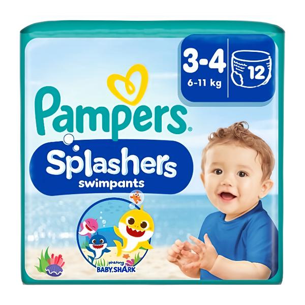 Pampers Kalhotkové plenky Splashers Carry Pack Baby Shark, velikost 3, 12ks