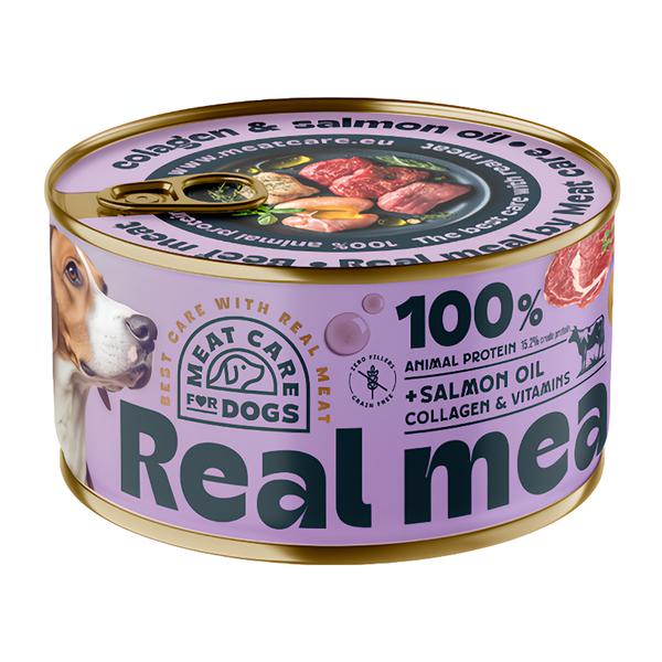 Meat Care Real Meal – Konzerva pro psy - hovězí
