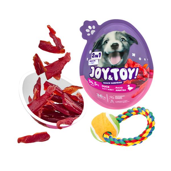 JOY&TOY Vajíčko pro psy s překvapením Soft Jerky - kachní masíčko