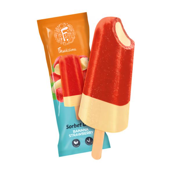 Fruitisimo Banánovo-jahodový sorbet