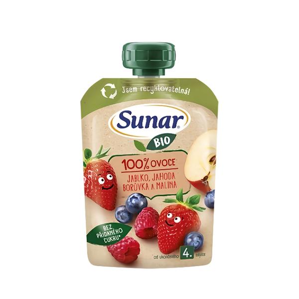 Sunar BIO Jablko jahoda borůvka malina
