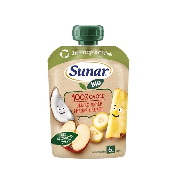 Sunar BIO Jablko banán ananas kokos