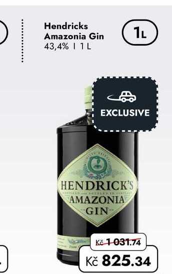 Hendricks Amazonia Gin 43,4% 1l  