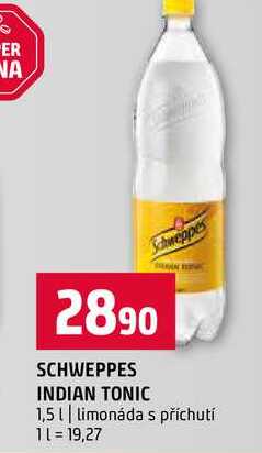 SCHWEPPES INDIAN TONIC 1,5l limonáda s příchutí