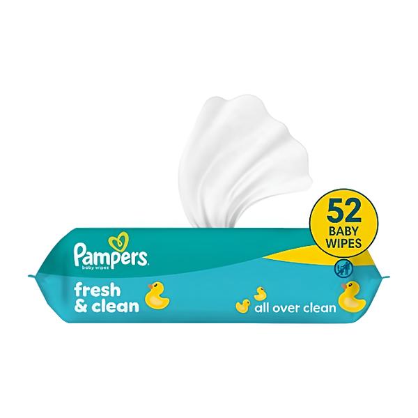 Pampers Ubrousky Fresh Clean Zero Plastic