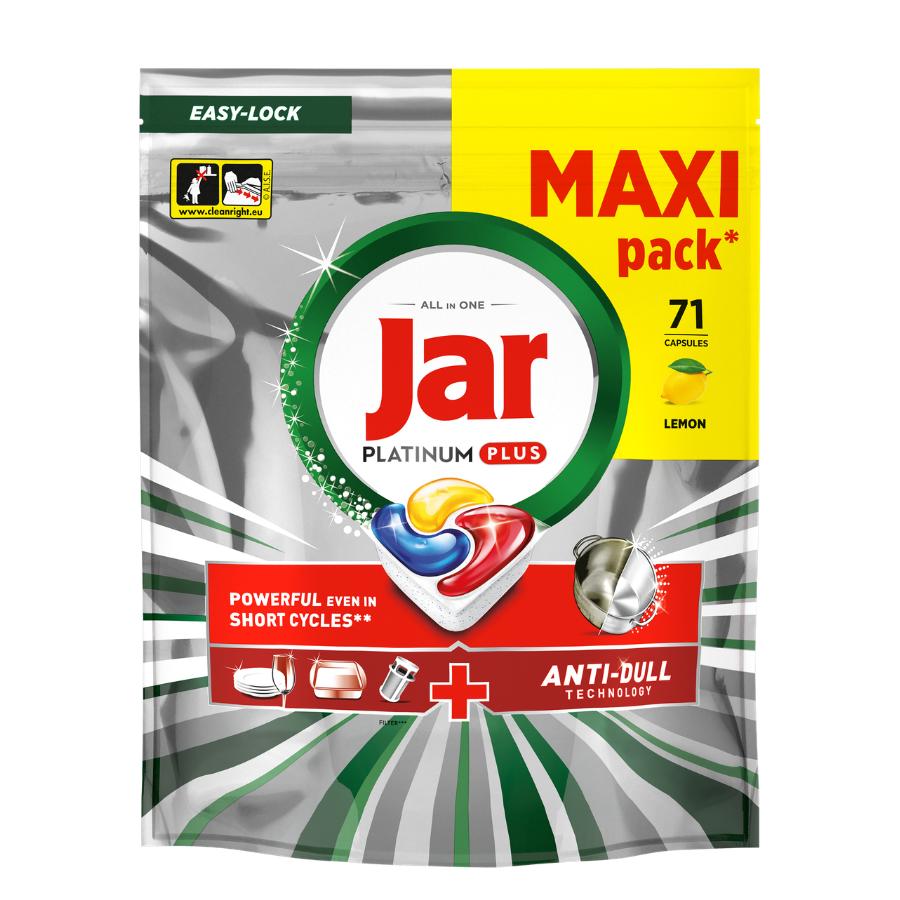 Jar Platinum Plus Lemon kapsle do myčky 71 ks