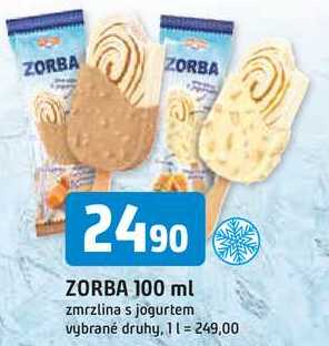 ZORBA 100 ml zmrzlina s jogurtem