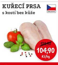KUŘECÍ PRSA s kostí bez kůže 1kg