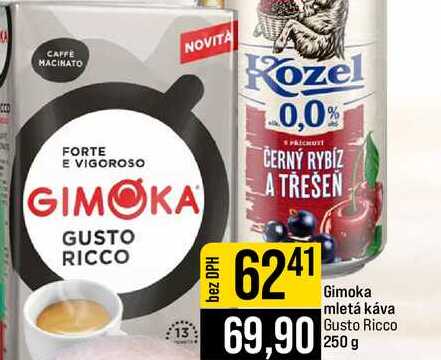 Gimoka mletá káva Gusto Ricco 250 g