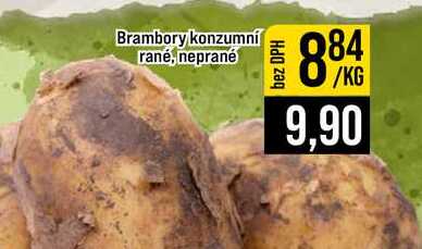 Brambory konzumní rané, neprané 1kg