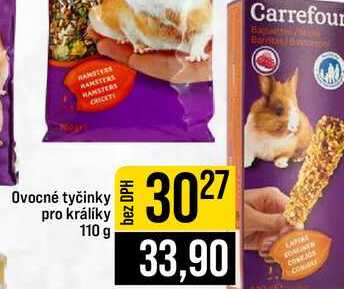 Ovocné tyčinky pro králíky 110 g