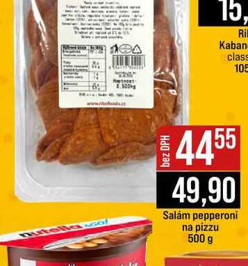 Salam pepperoni na pizzu 500 g