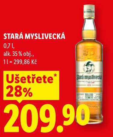STARÁ MYSLIVECKÁ, 0,7 l 