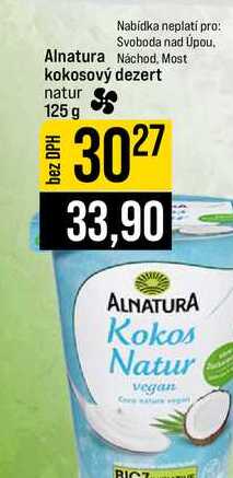 Alnatura kokosový dezert natur 125 g