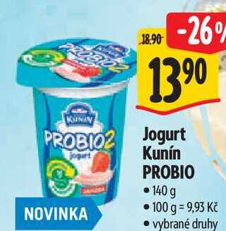 Jogurt Kunín PROBIO 140 g