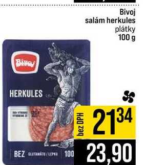 Bivoj salám herkules plátky 100 g 