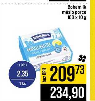 Bohemilk máslo porce 100 x 10 g